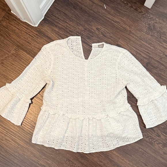 ASOS White Eyelet Ruffle Top - Picture 13 of 13